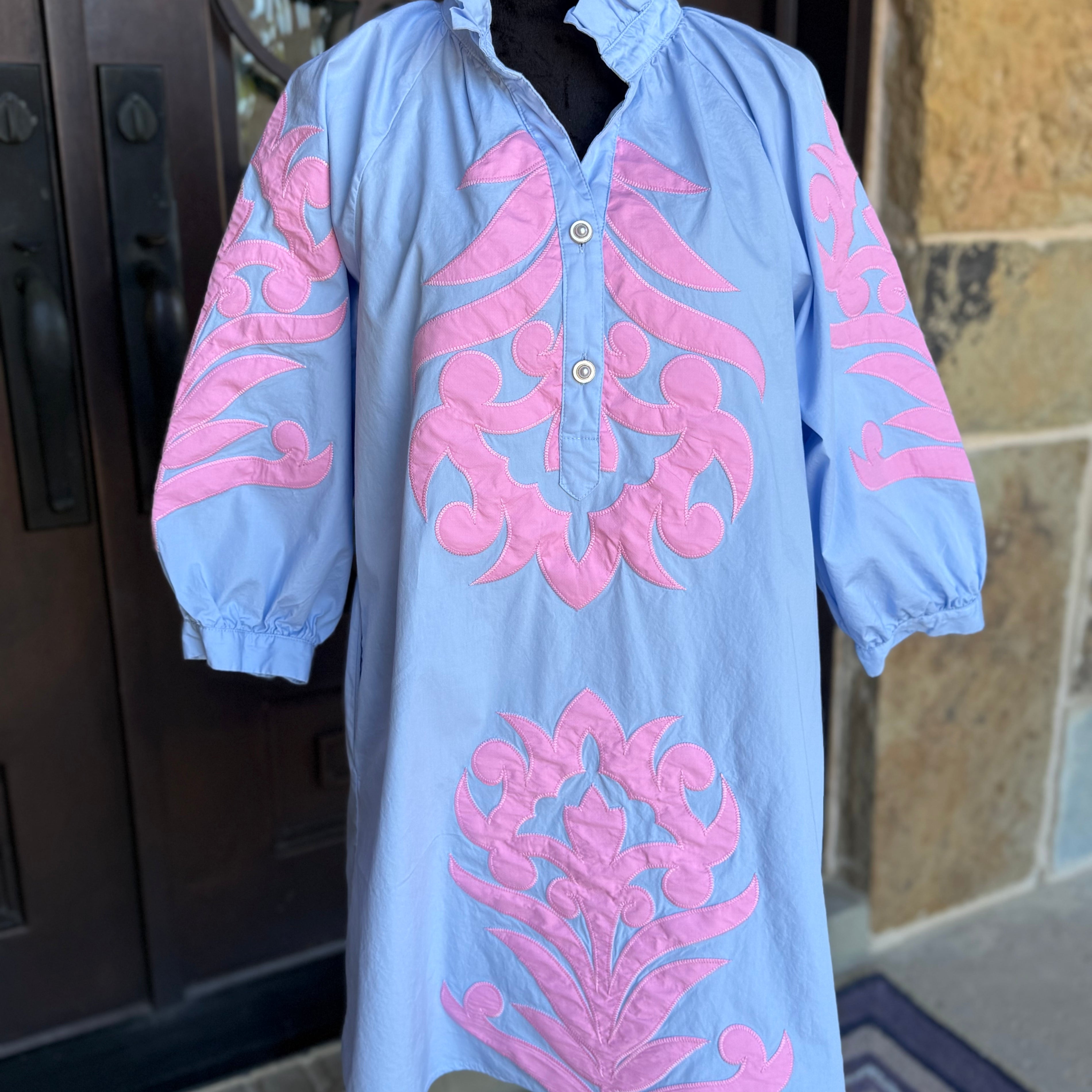 Nancy Dress-Blue