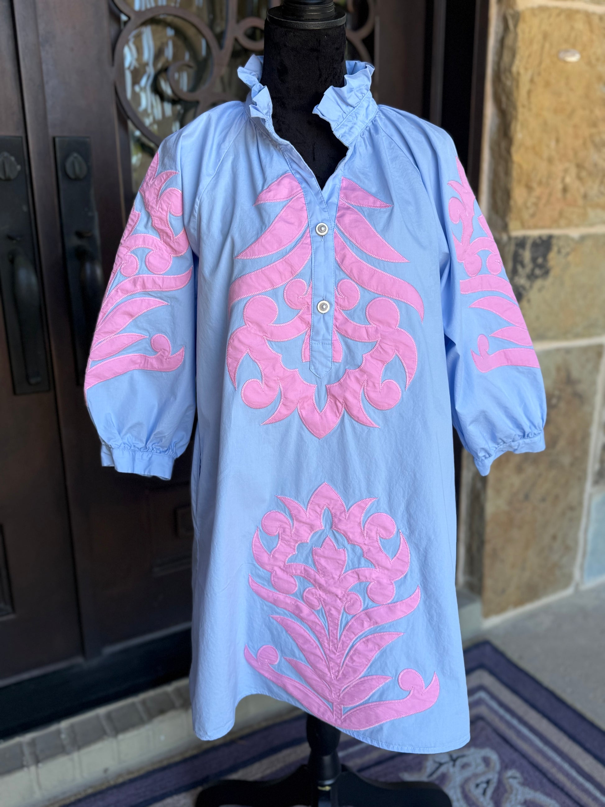 Nancy Dress-Blue
