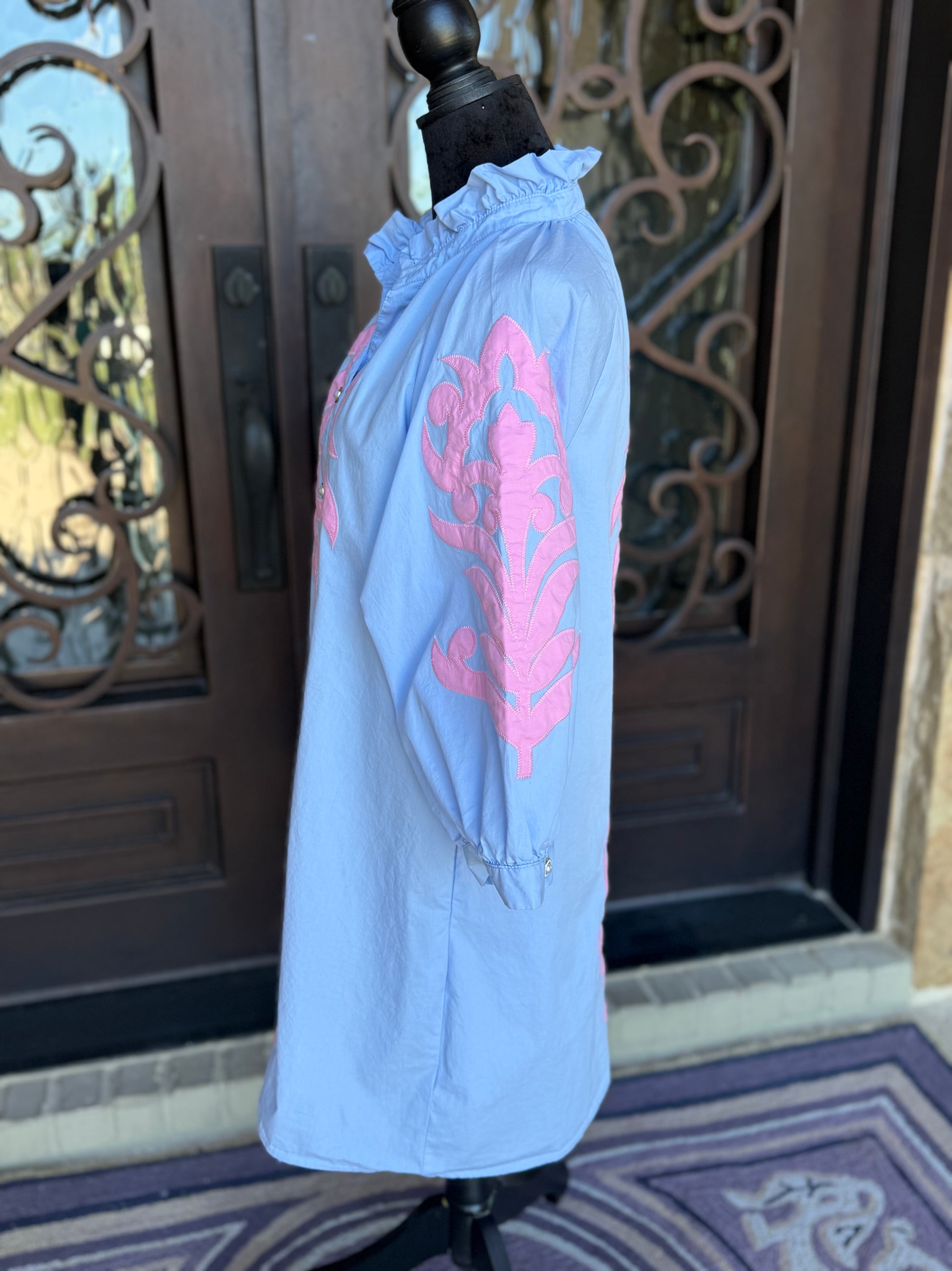 Nancy Dress-Blue