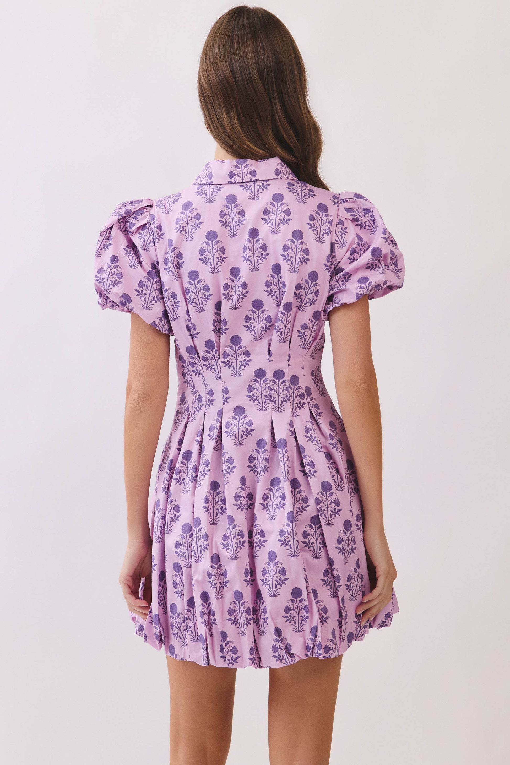 Taylor Bubble Dress-Lilac