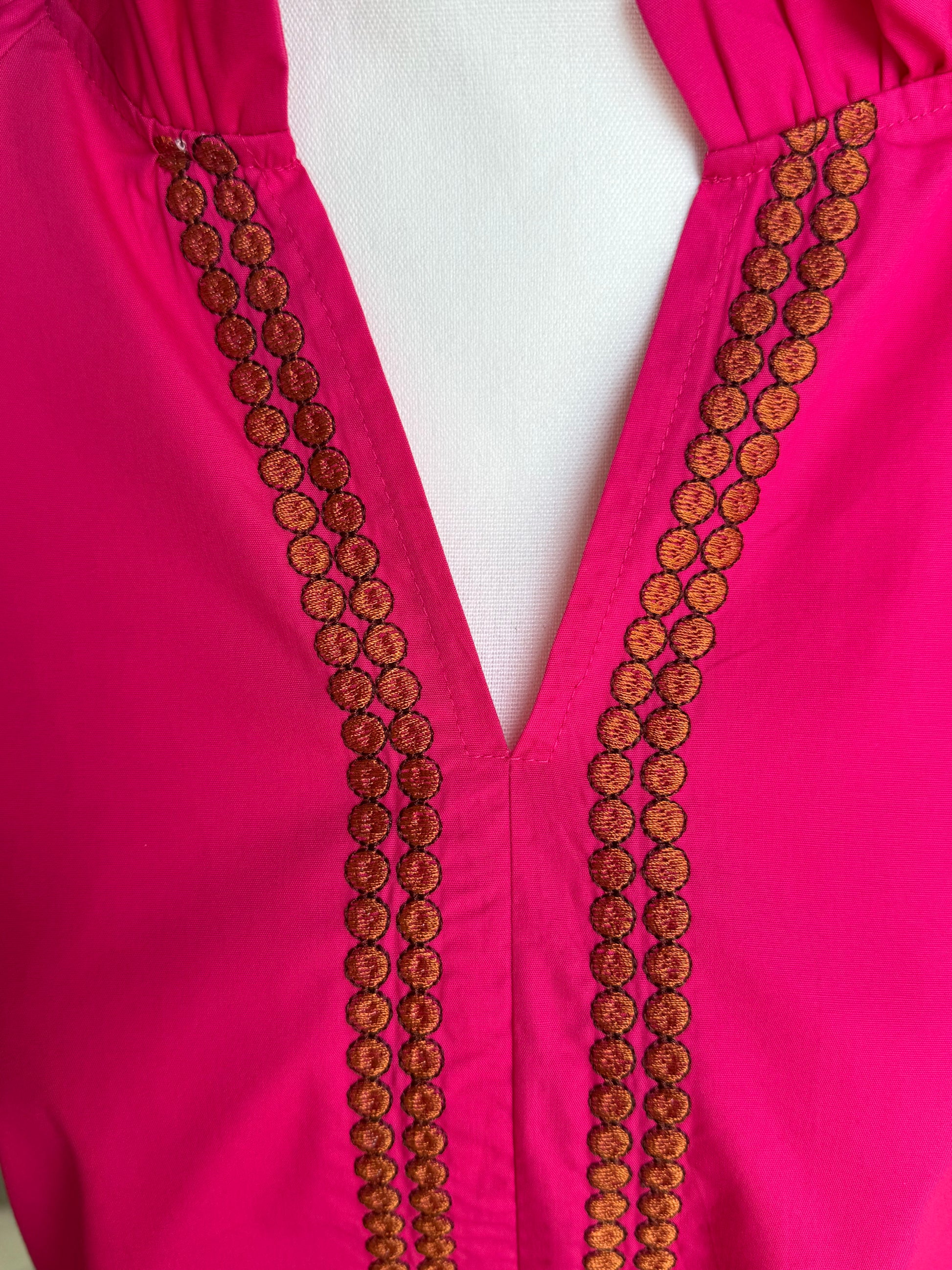 June Top-Fuchsia