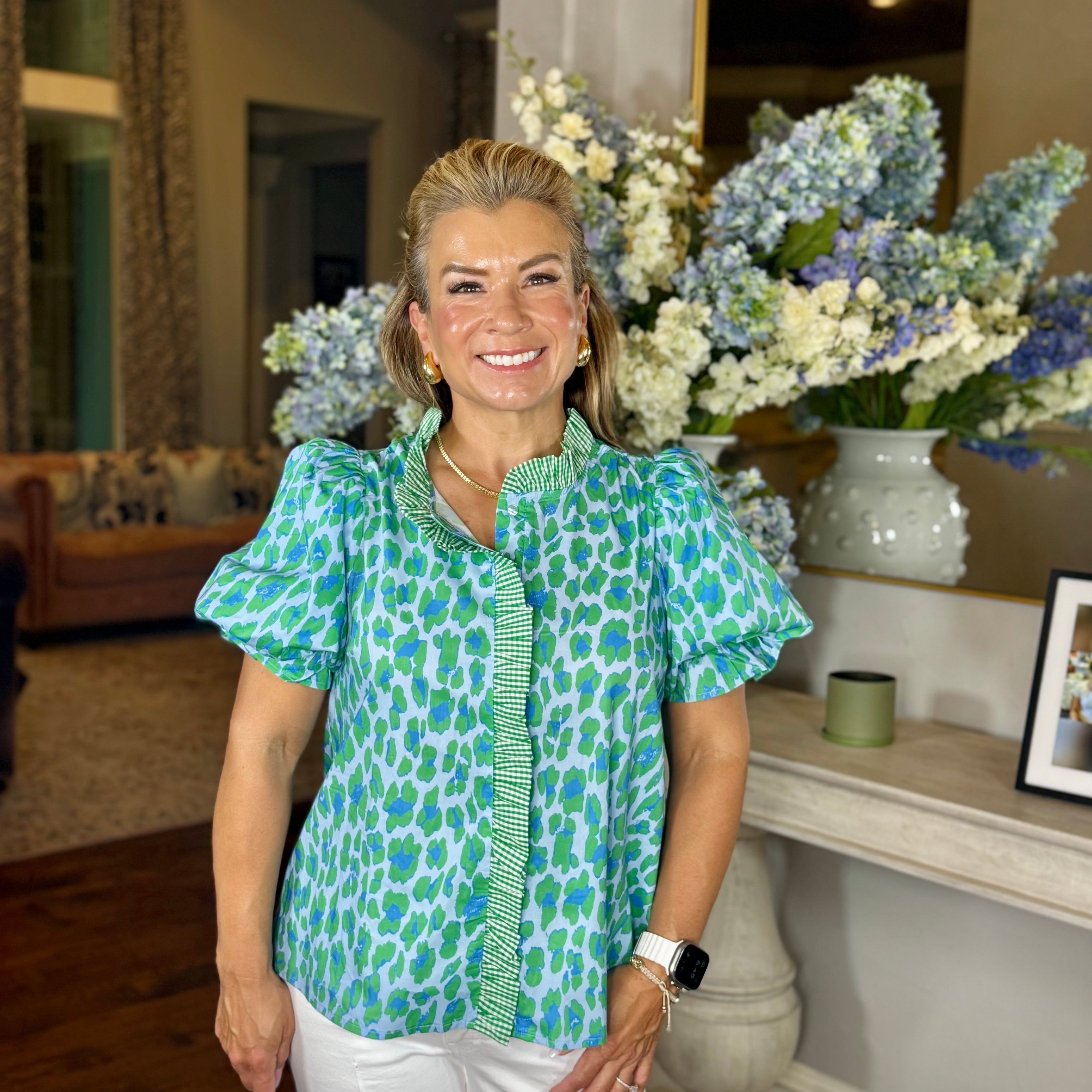 Carrie Top-Blue