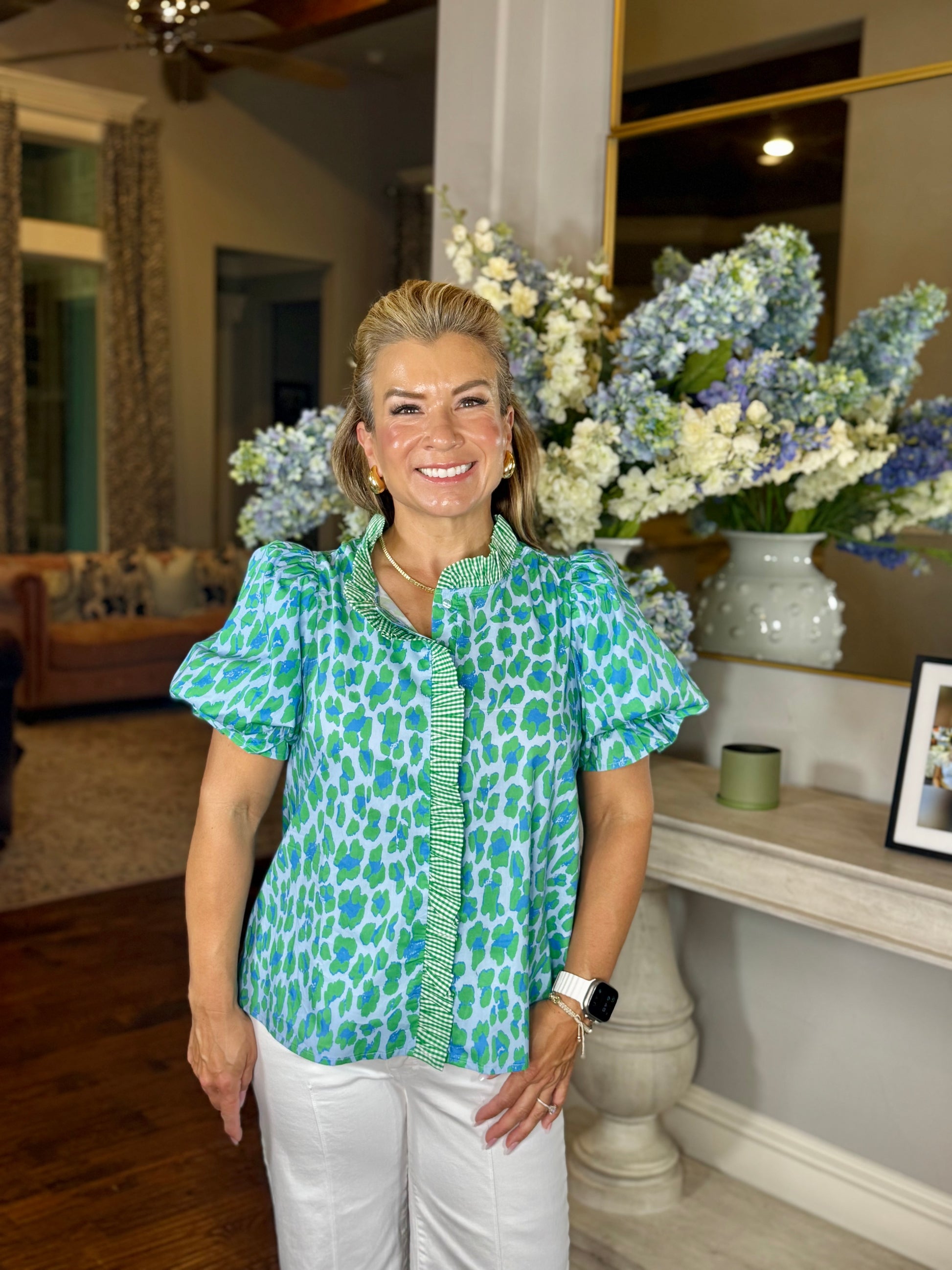 Carrie Top-Blue