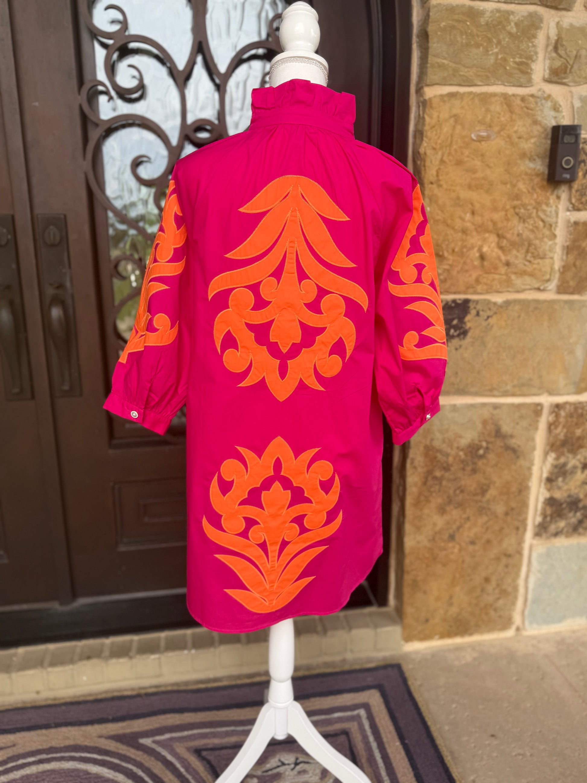 Nancy Dress-Fuchsia