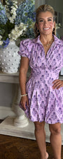 Taylor Bubble Dress-Lilac
