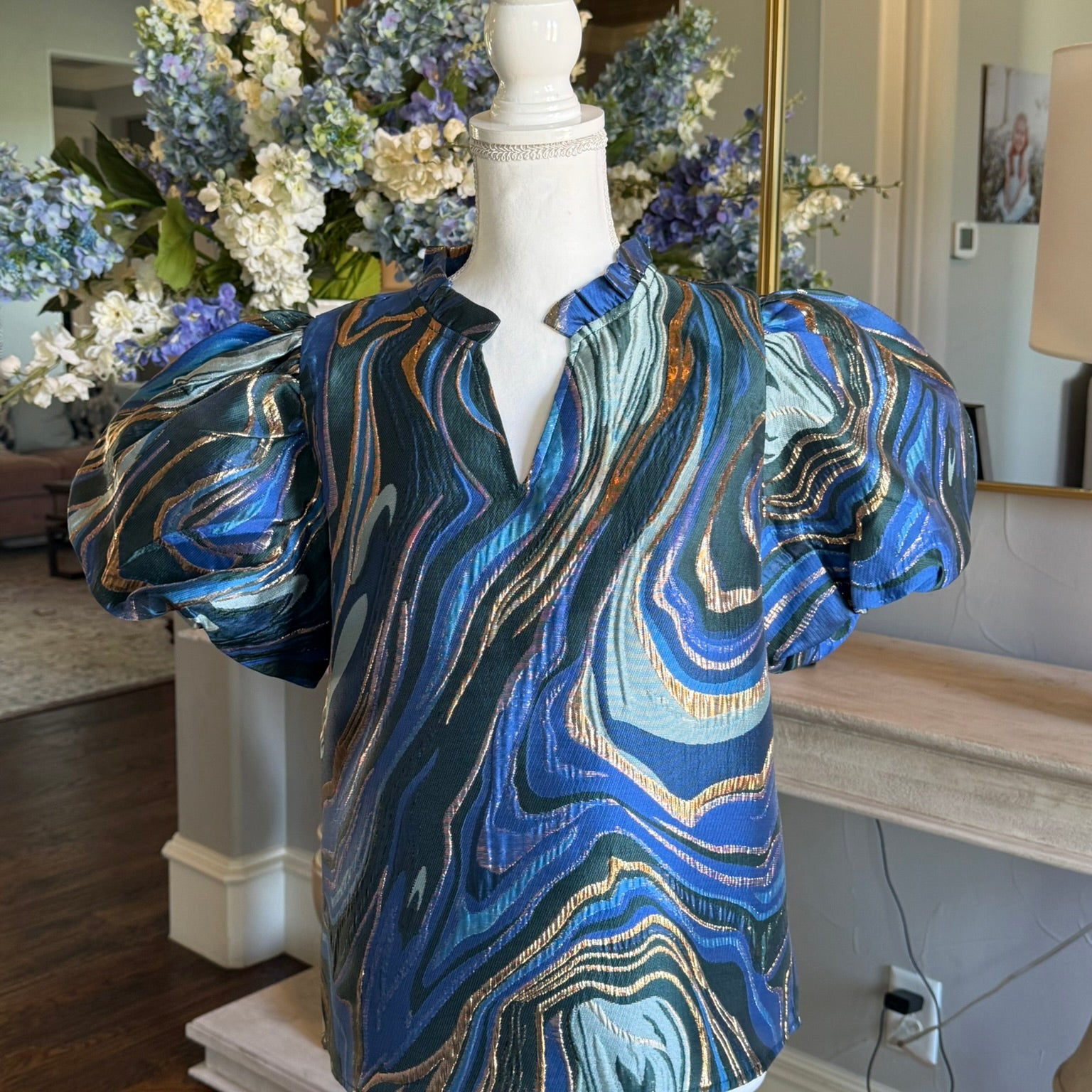 Alyssa Top-Blue