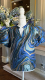 Alyssa Top-Blue