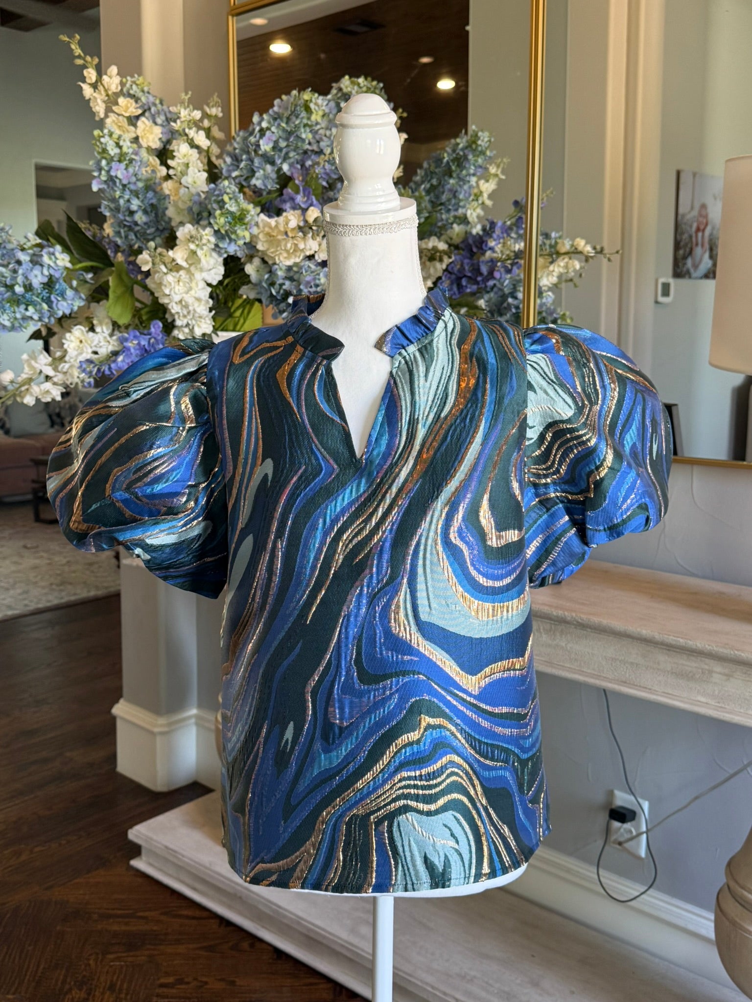 Alyssa Top-Blue