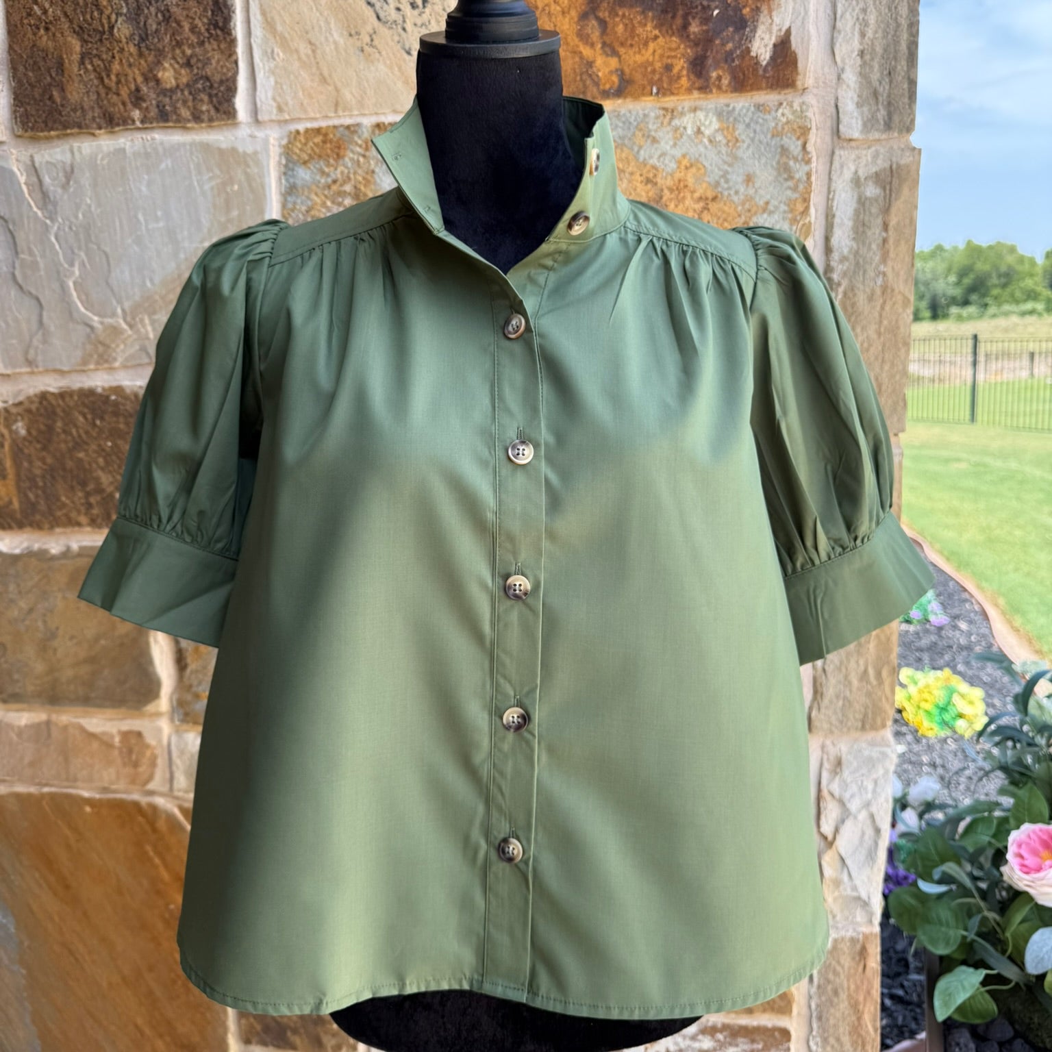 Brittany Top- Olive