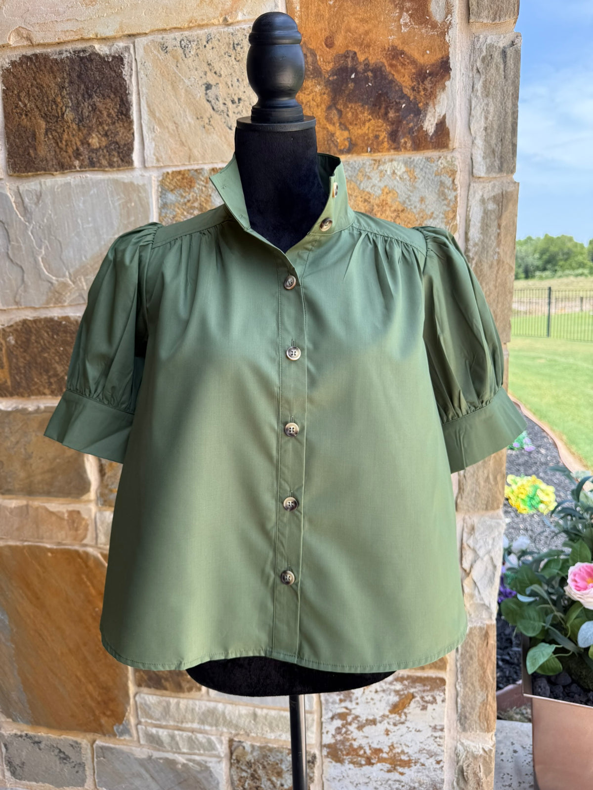 Brittany Top- Olive