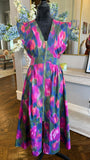Watercolor Dress-Magenta