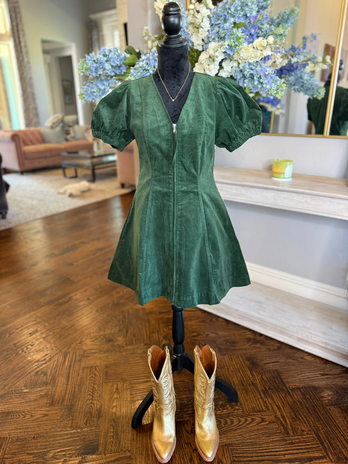 Billie Dress-Hunter Green