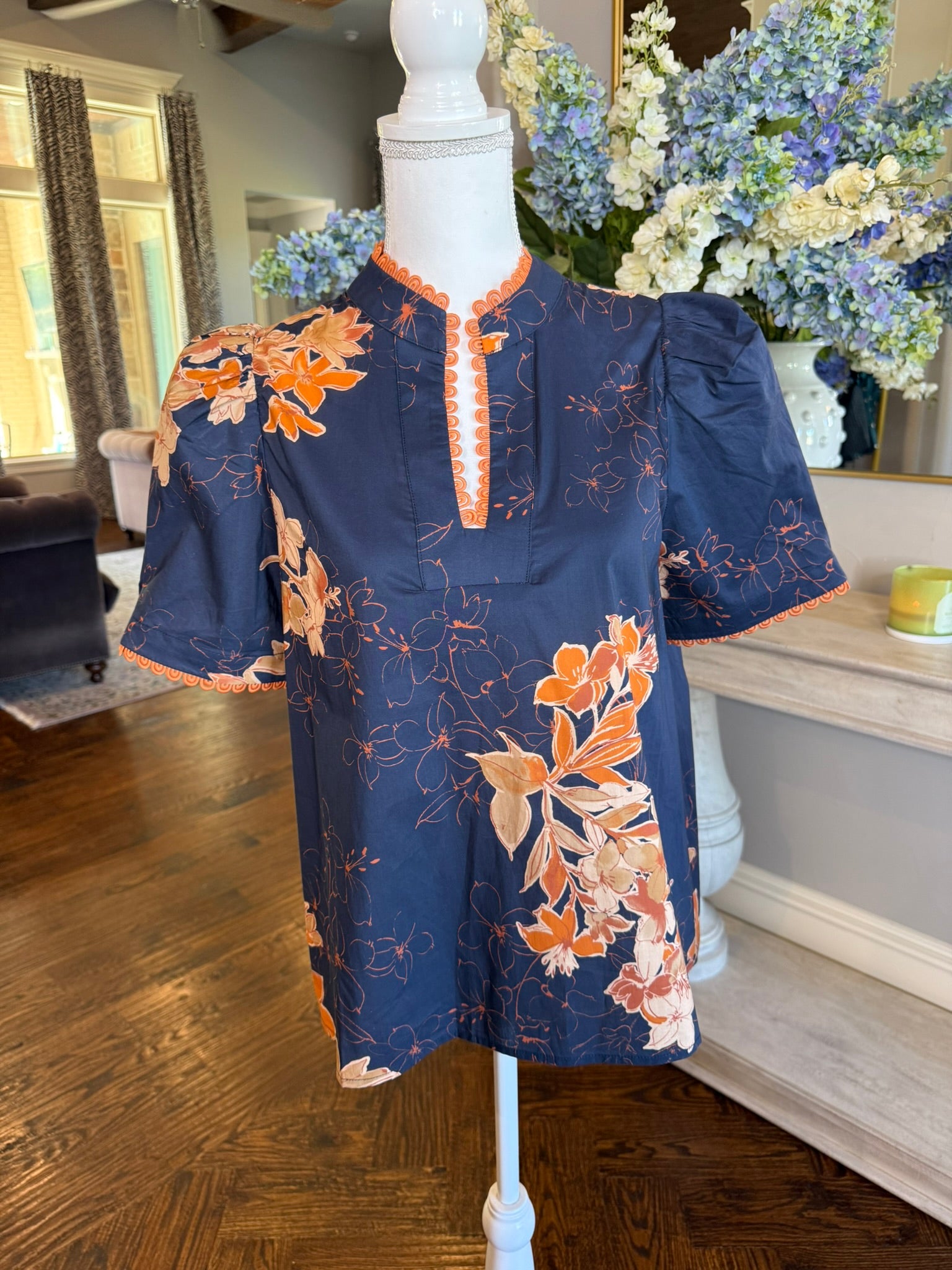 Kimmie Top-Blue