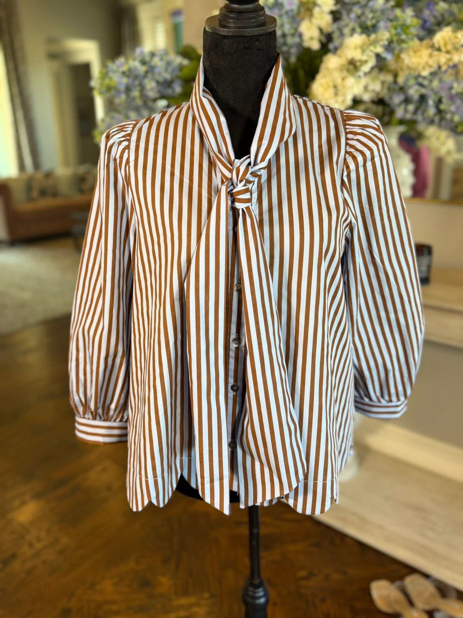 Isabel Top-Blue Brown