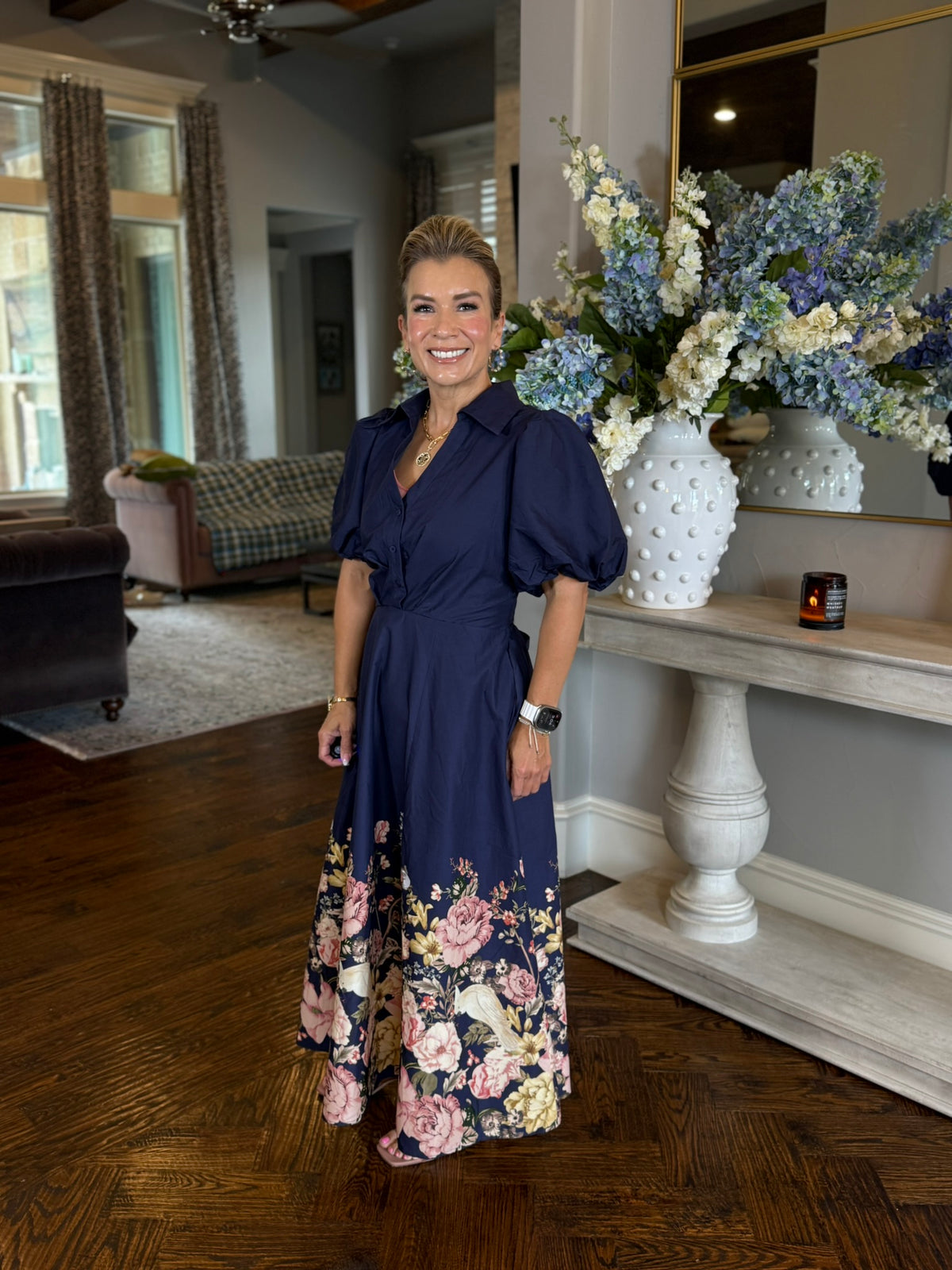 Ellie Dress-Navy