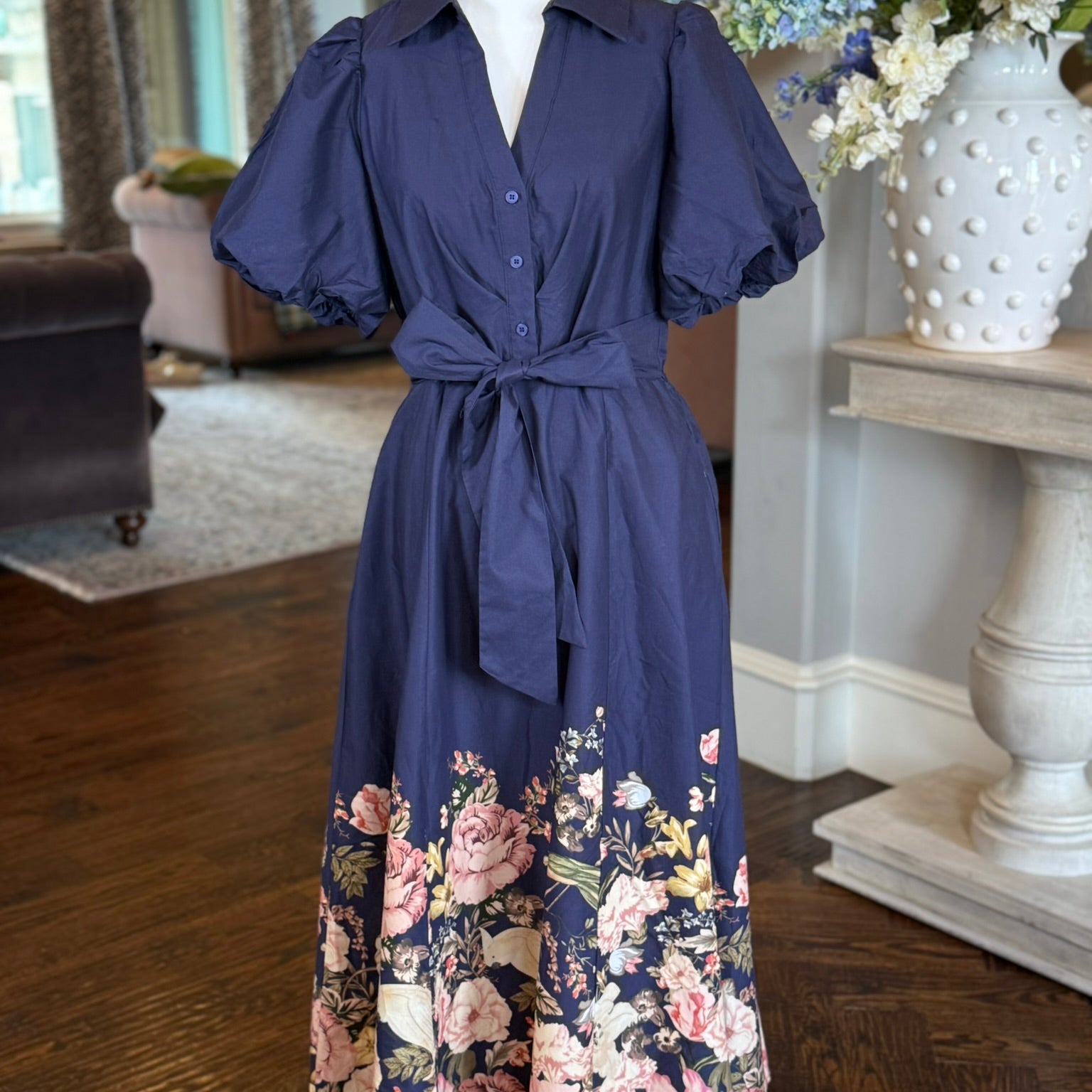 Ellie Dress-Navy