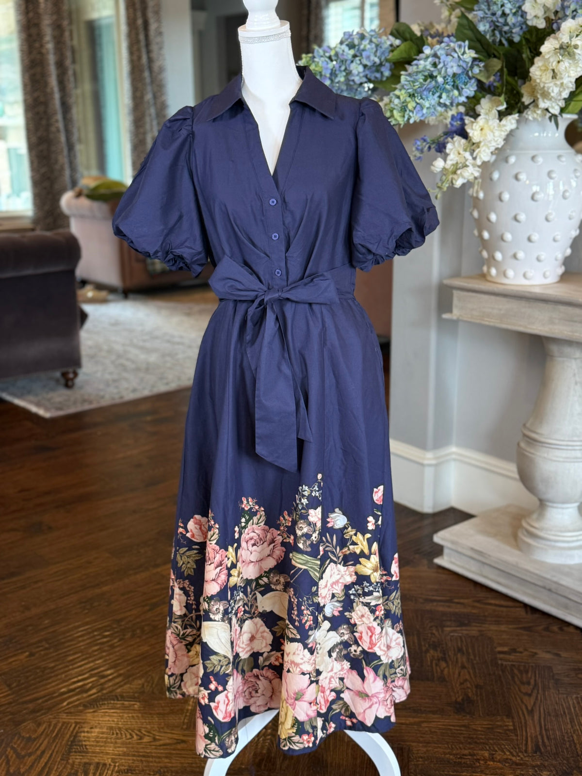 Ellie Dress-Navy
