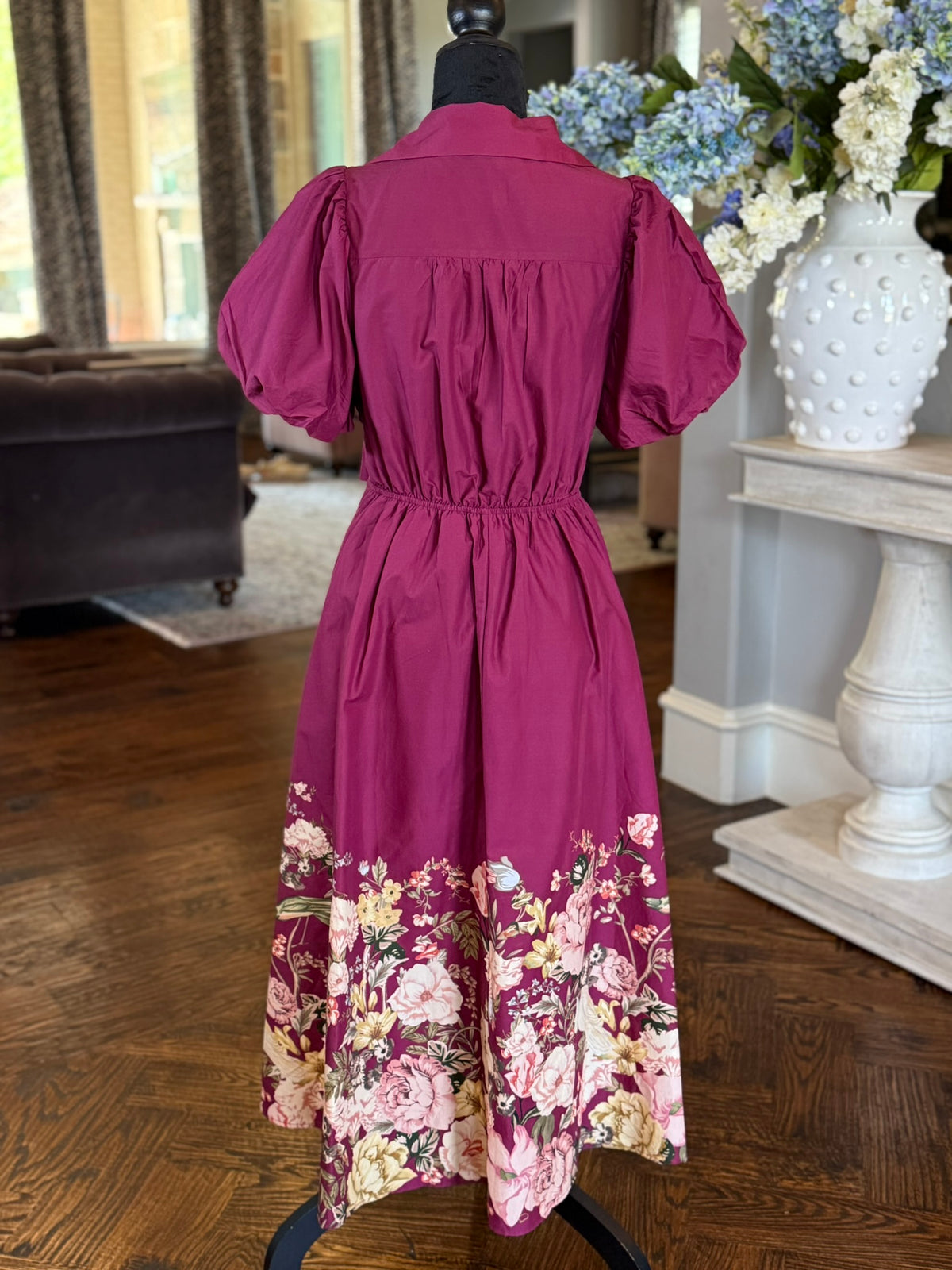 Ellie Dress-Burgundy