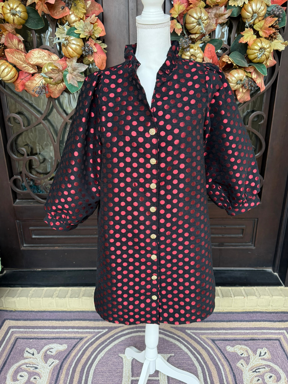 Dottie Dress-Red