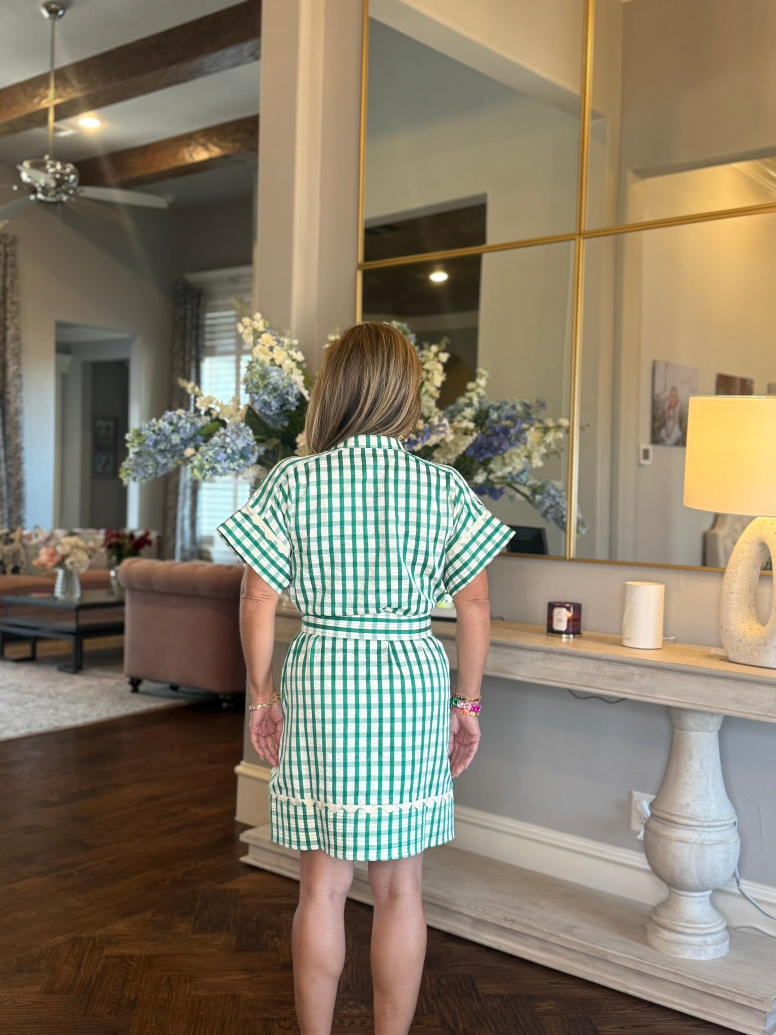 Green Plaid Dress