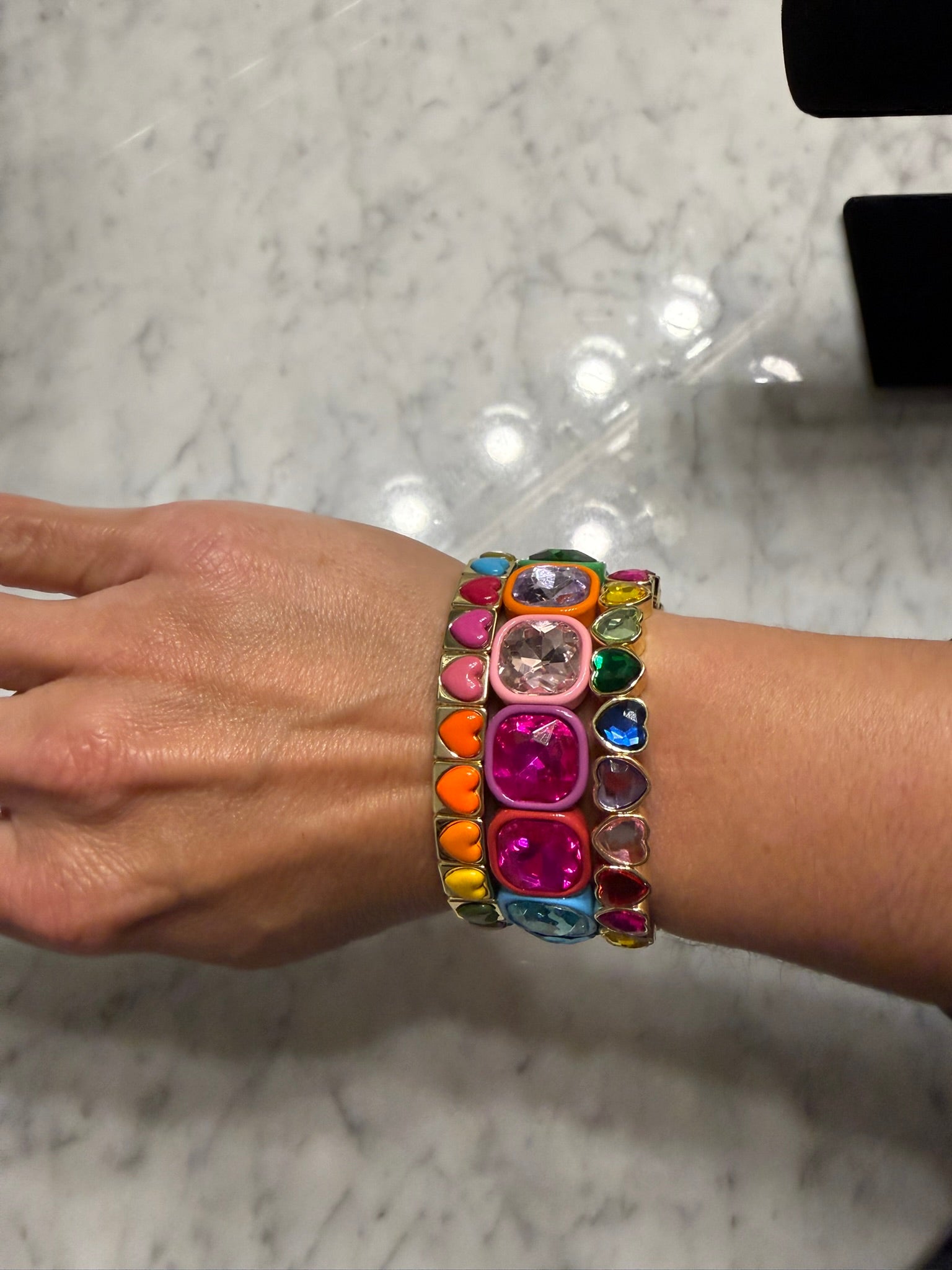 Rainbow Heart Stack Set
