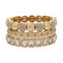 Radiant Gold Crystal Stack Set