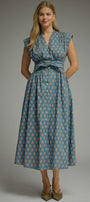Angela Dress-Blue