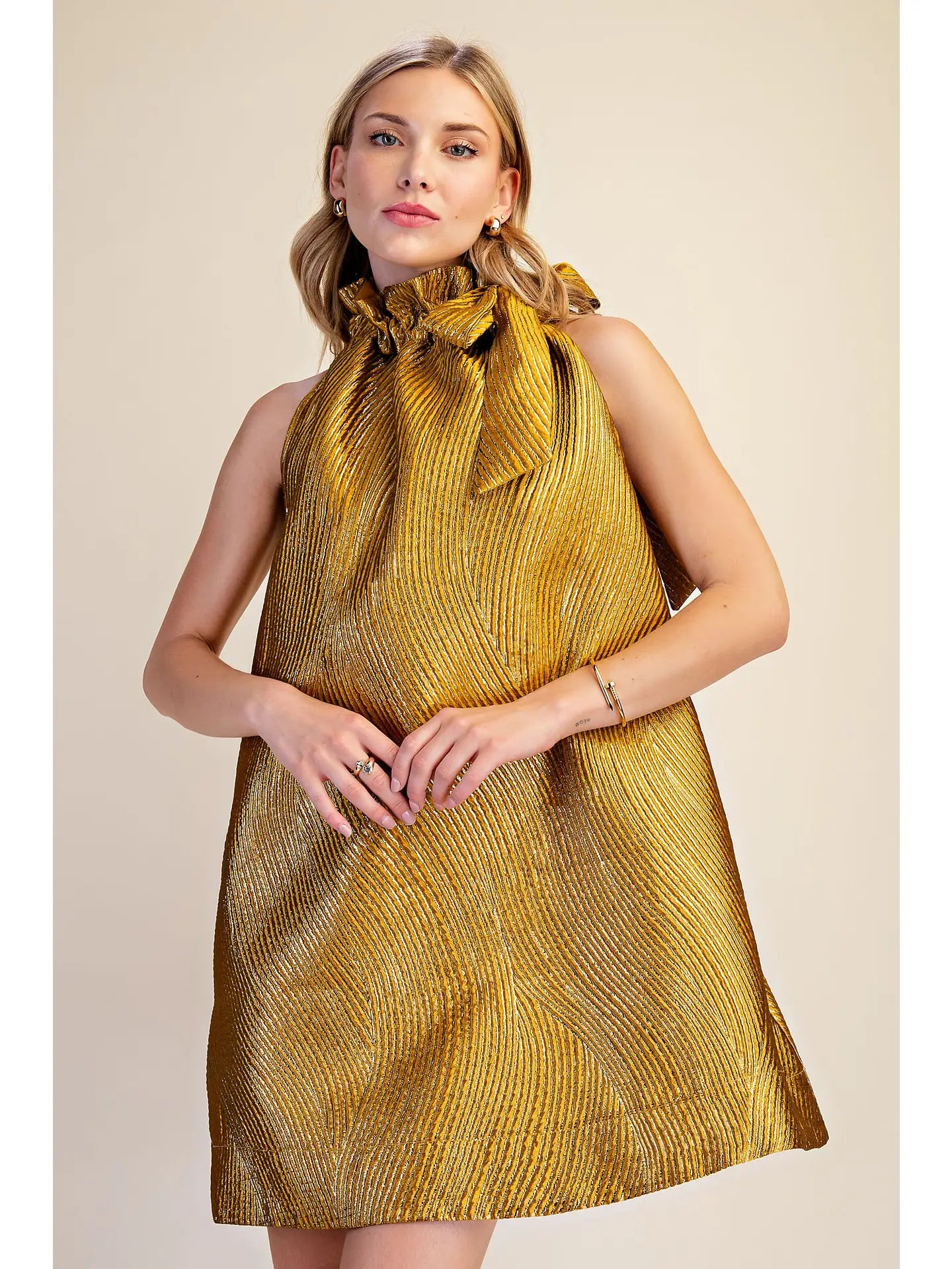 Kristie Dress-Gold
